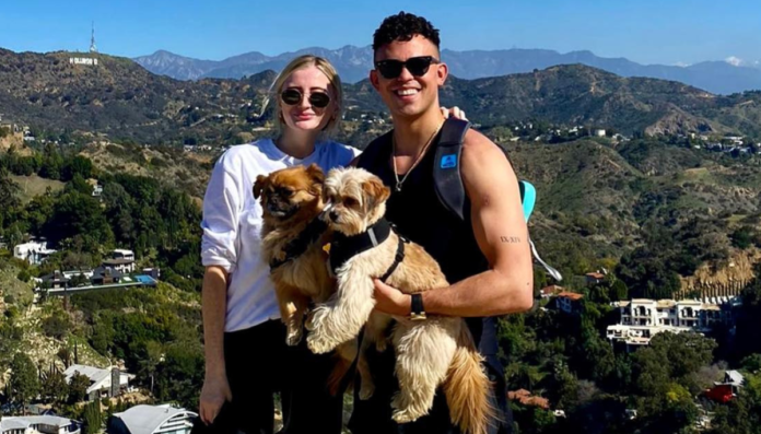 Aaron-Heffernan-With-His-Wife-And-Pets-During-Their-Two-Months-Stay-In-LA Aaron Heffernan With His Wife And Pets During Their Two Months Stay In LA