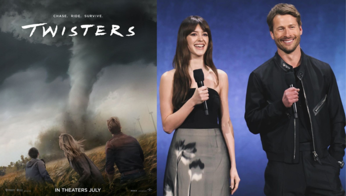 Daisy Edgar-Jones And Glen Powell At 2024 Cinema Con Promoting Their Upcoming Movie ''Twisters 2024'' Daisy Edgar-Jones And Glen Powell At 2024 Cinema Con Promoting Their Upcoming Movie ''Twisters 2024''