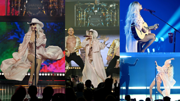 Shania Twain Performing At Bakkt Theater located in Las Vegas Blvd, Las Vegas, NV, United States, Nevada, 2024 Shania Twain Performing At Bakkt Theater located in Las Vegas Blvd, Las Vegas, NV, United States, Nevada, 2024