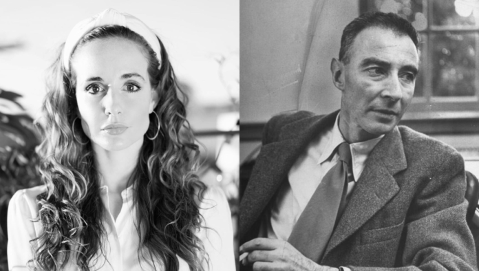 American Television Screenwriter Meaghan Oppenheimer And The Father Of Atomic Bomb J. Robert Oppenheimer American Television Screenwriter Meaghan Oppenheimer And The Father Of Atomic Bomb J. Robert Oppenheimer