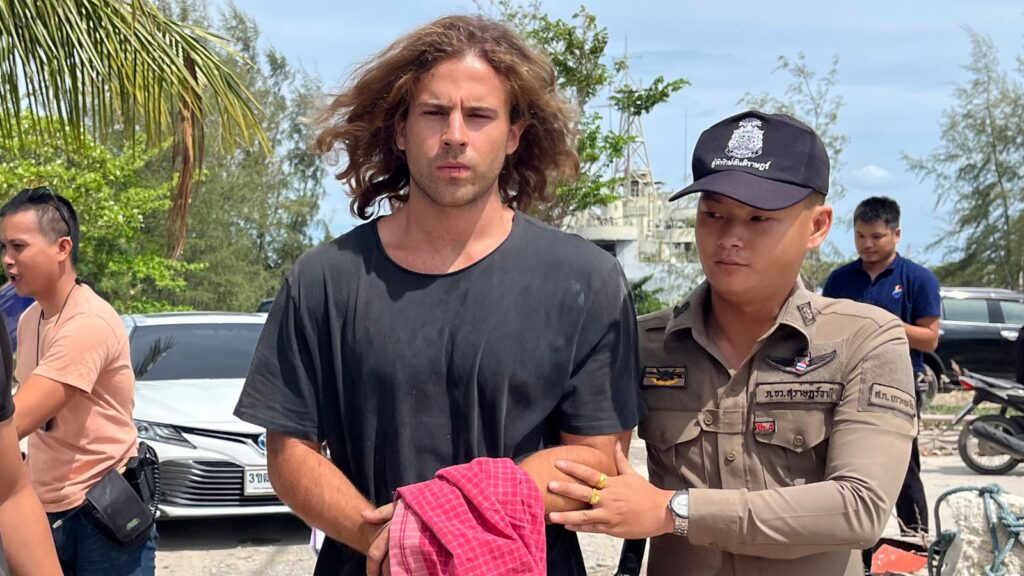 Daniel Sancho arriving at court for his sentence hearing on 29 August, 2024.