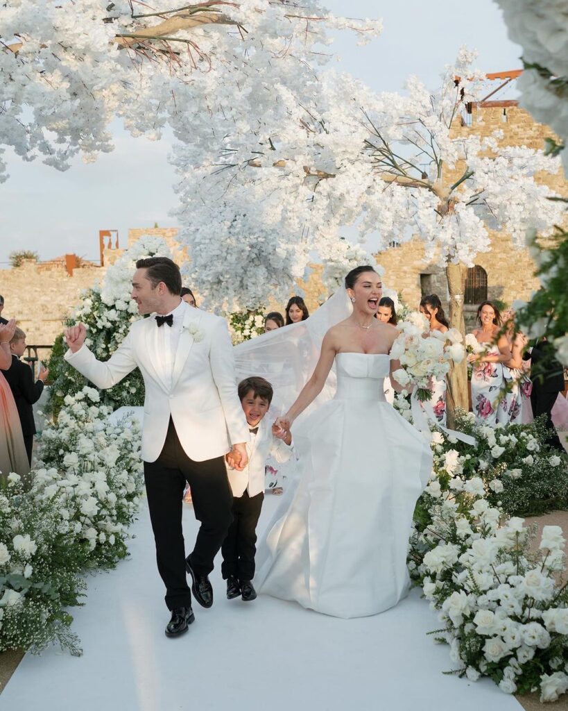 Ed Westwick with Amy Jackson and her son (Source: Instagram)