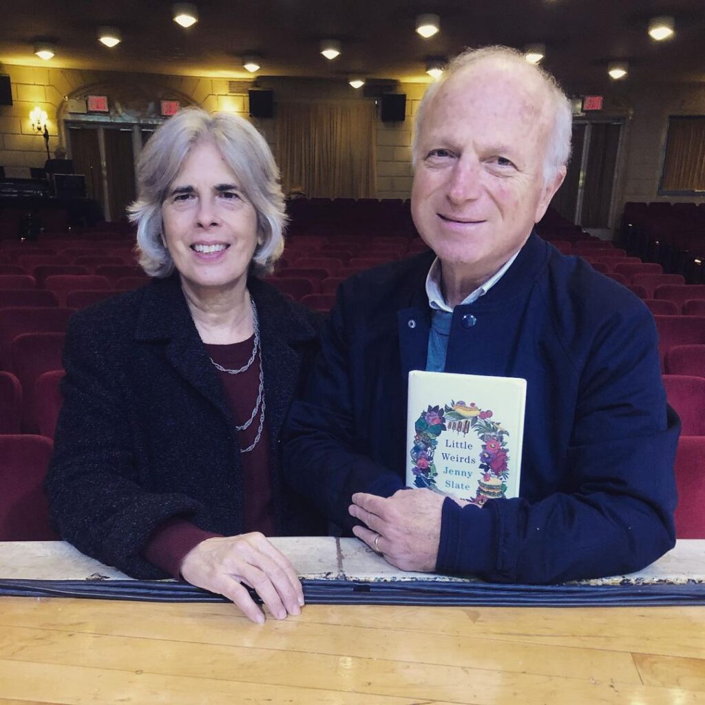 Jenny Slate's parents at her book event 