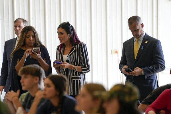 Laura Loomer at  Shanksville Volunteer Fire Company for a 9/11 memorial, which she believes was an inside job.