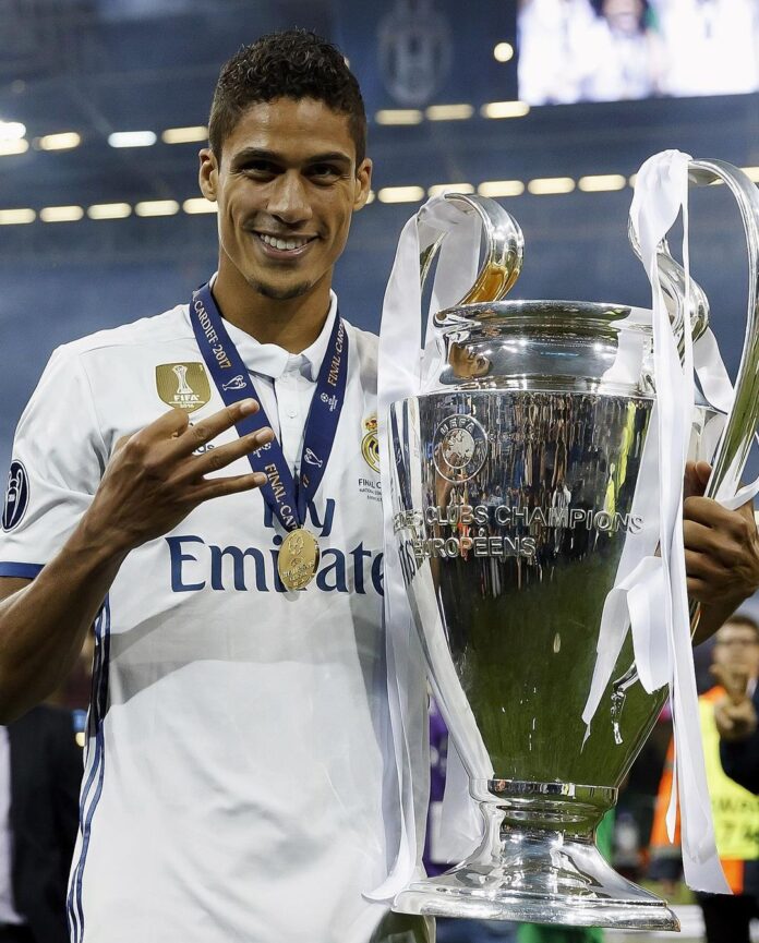 Raphel Varade in a thank you post on winning the final game winning a trophy at Wembley. (source Instagram) Raphel Varade in a thank you post on winning the final game winning a trophy at Wembley. (source Instagram)