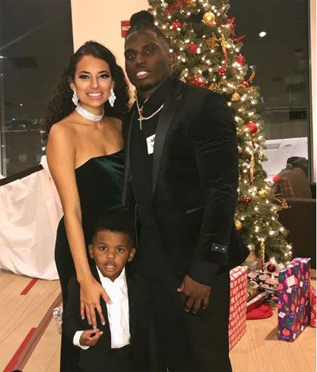 Tyreek Hill And His Then Girlfriend Crystal Espinal With Their Son, Zev Carter Hill